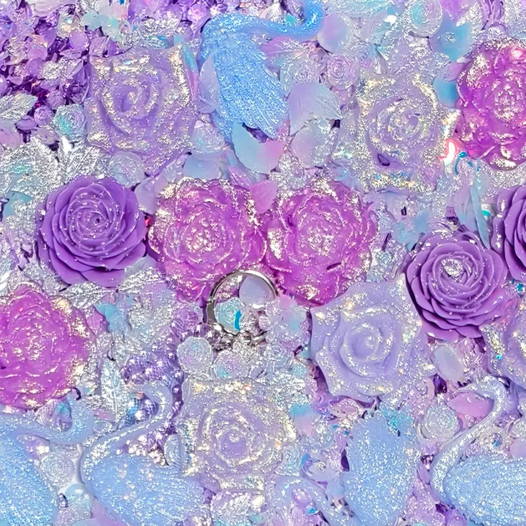 [New Arrival+1 Scoop] Lavender Nebula for Nail Decor/Pen/Pen Bead/Keychain/Sticker Decor - Open in live
