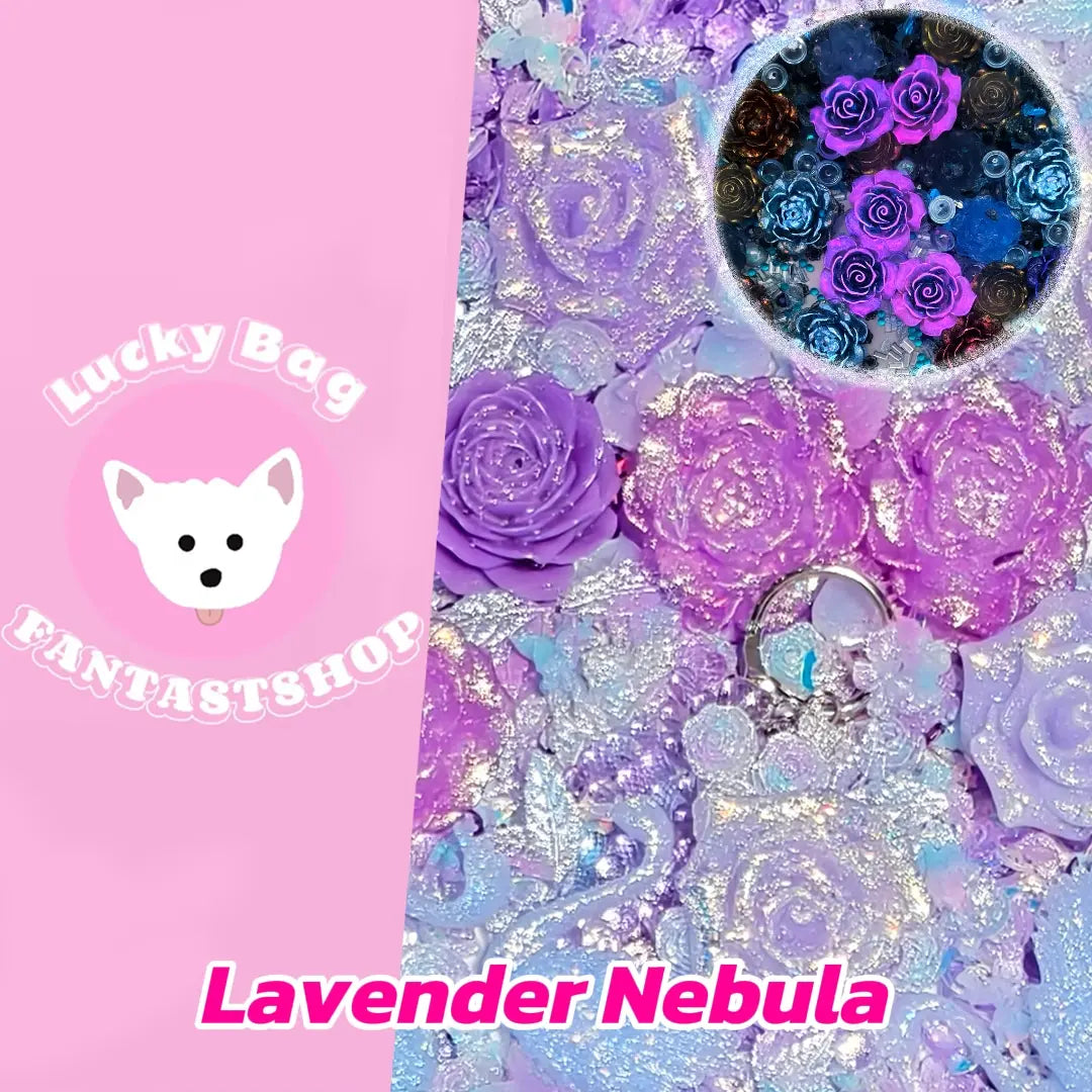 [New Arrival+1 Scoop] Lavender Nebula for Nail Decor/Pen/Pen Bead/Keychain/Sticker Decor - Open in live