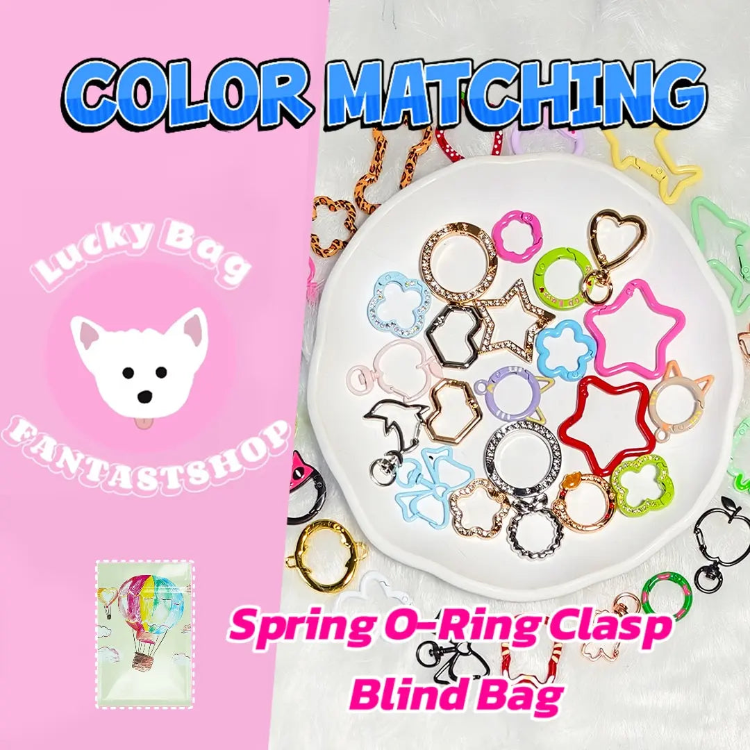 Spring O‑Ring Clasp Blind Bag（2Pcs/Bag) - Open in live