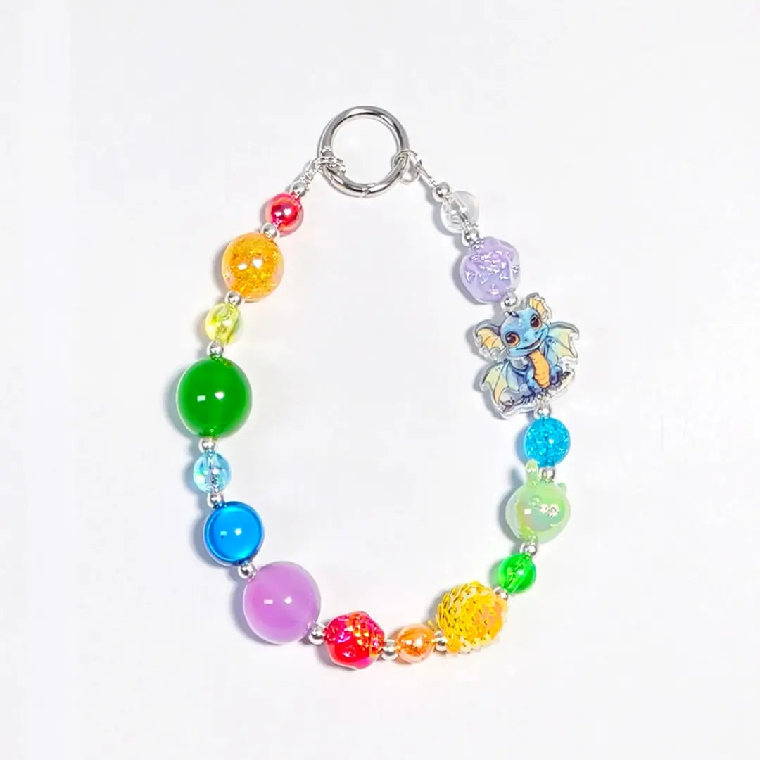 [New Arrival+2 Scoop] Rainbow Dragon Baby for Bracelet/Hanging/Pen - Open in live