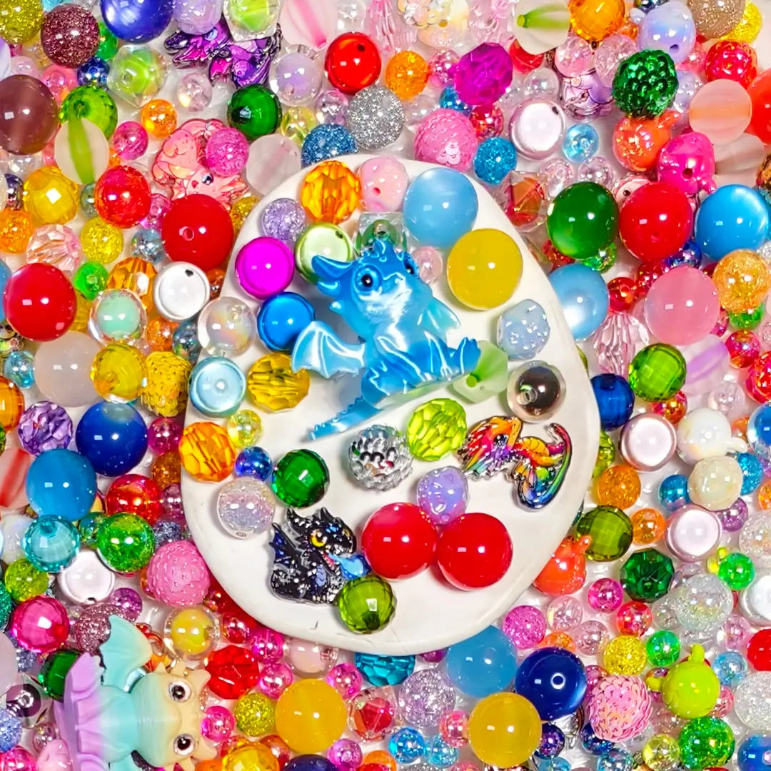 [New Arrival+2 Scoop] Rainbow Dragon Baby for Bracelet/Hanging/Pen - Open in live
