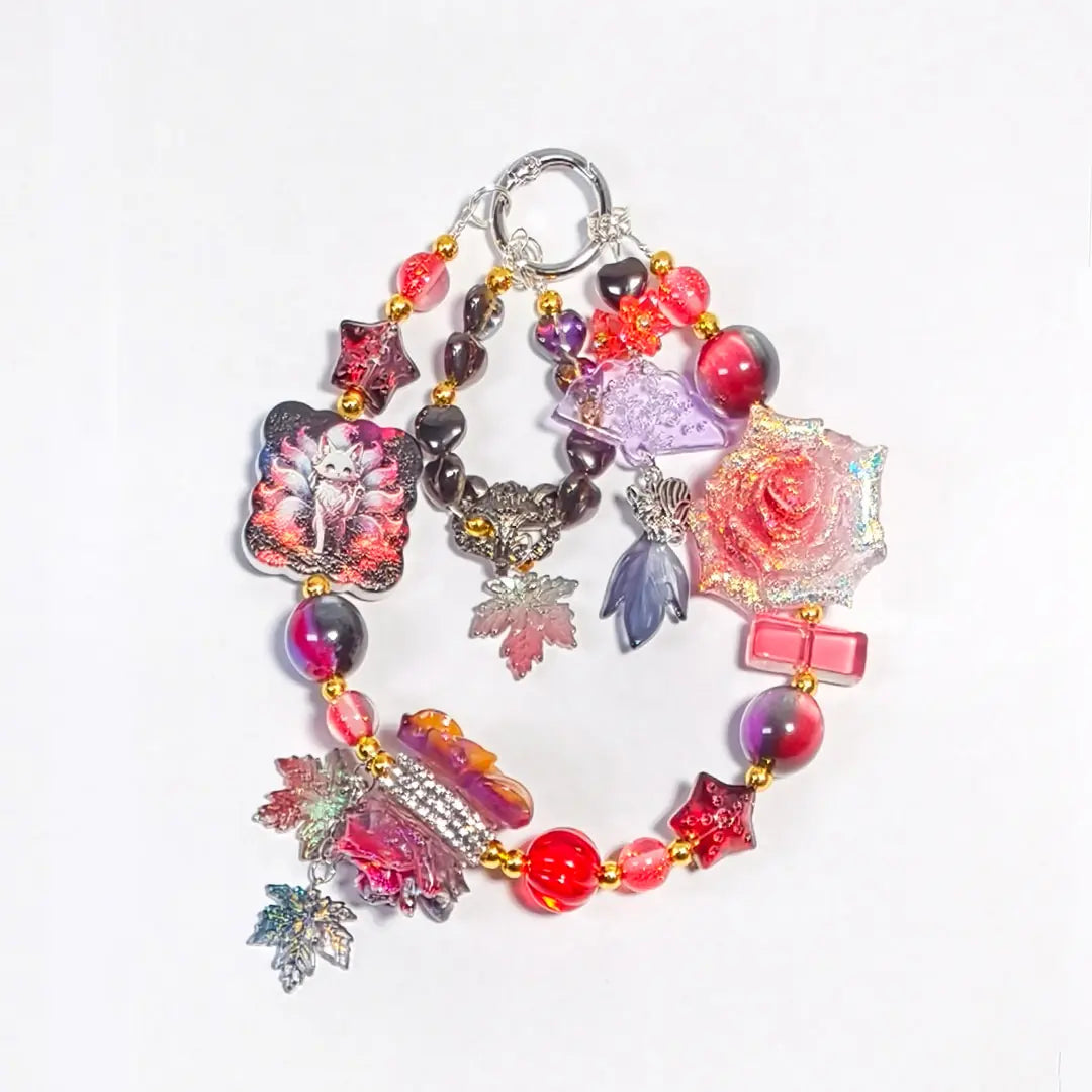 [New Arrival+2 Scoop] Manzhu Nine-Tailed Fox for Bracelet/Hanging/Pen - Open in live