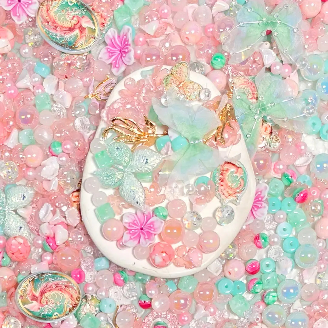 [New Arrival+2 Scoop] Peach Blossom Phoenix for Bracelet/Hanging/Pen - Open in live