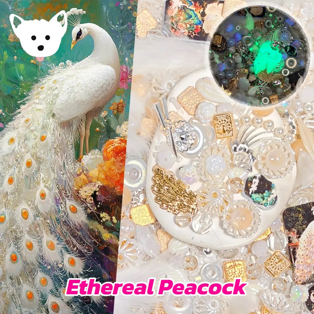 [New Arrival+2 Scoop] Ethereal Peacock for Bracelet/Hanging/Pen - Open in live