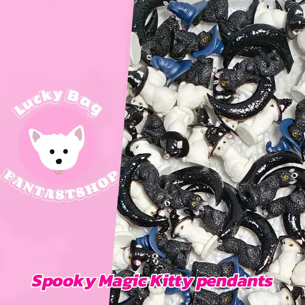 [New Arrival] Spooky Magic Kitty pendants - Open in live