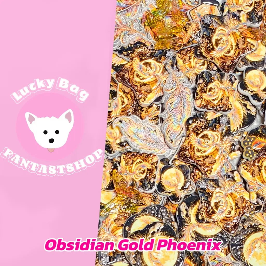 [New Arrival] [FTS Mix BOX] Obsidian Gold Phoenix for Pen/Hanging - Open in live