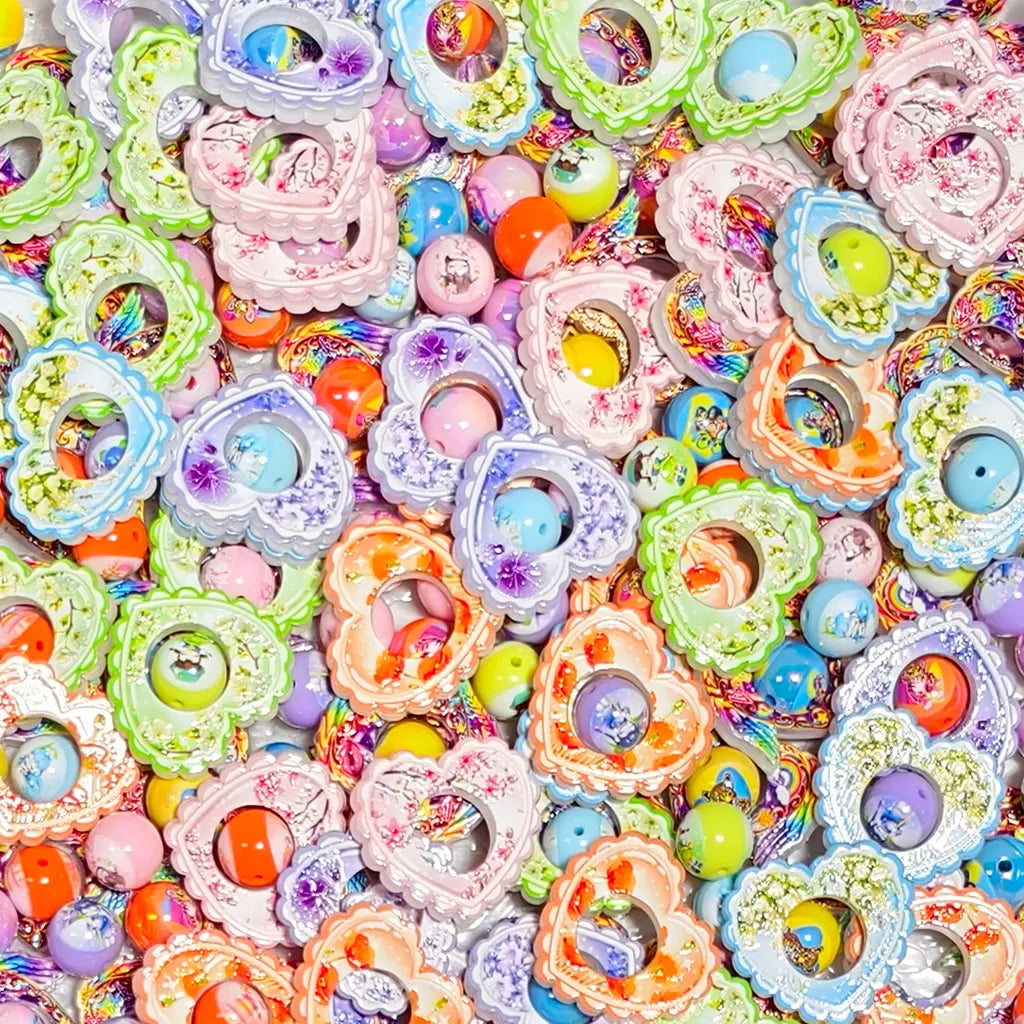 [New Arrival] Macaron Sweetheart Beads - Open in live