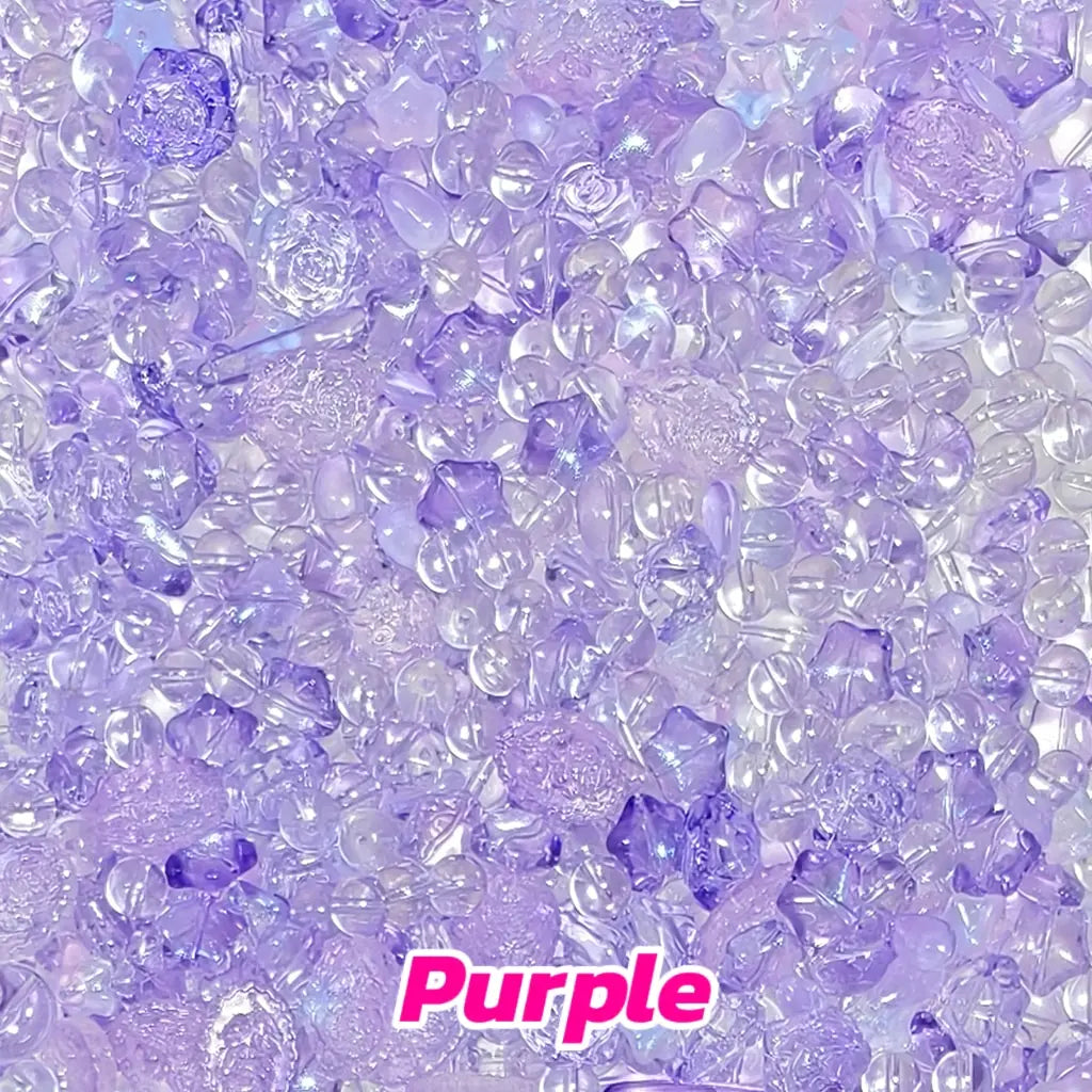 [FTS Mix Box] Iridescent Glass Party for Bracelet/Hanging - Open in live