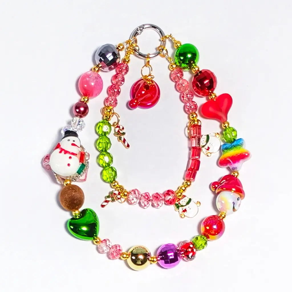 [New Arrival+2 Scoops] Christmas Snowman for Bracelet/Hanging/Pen - Open in live