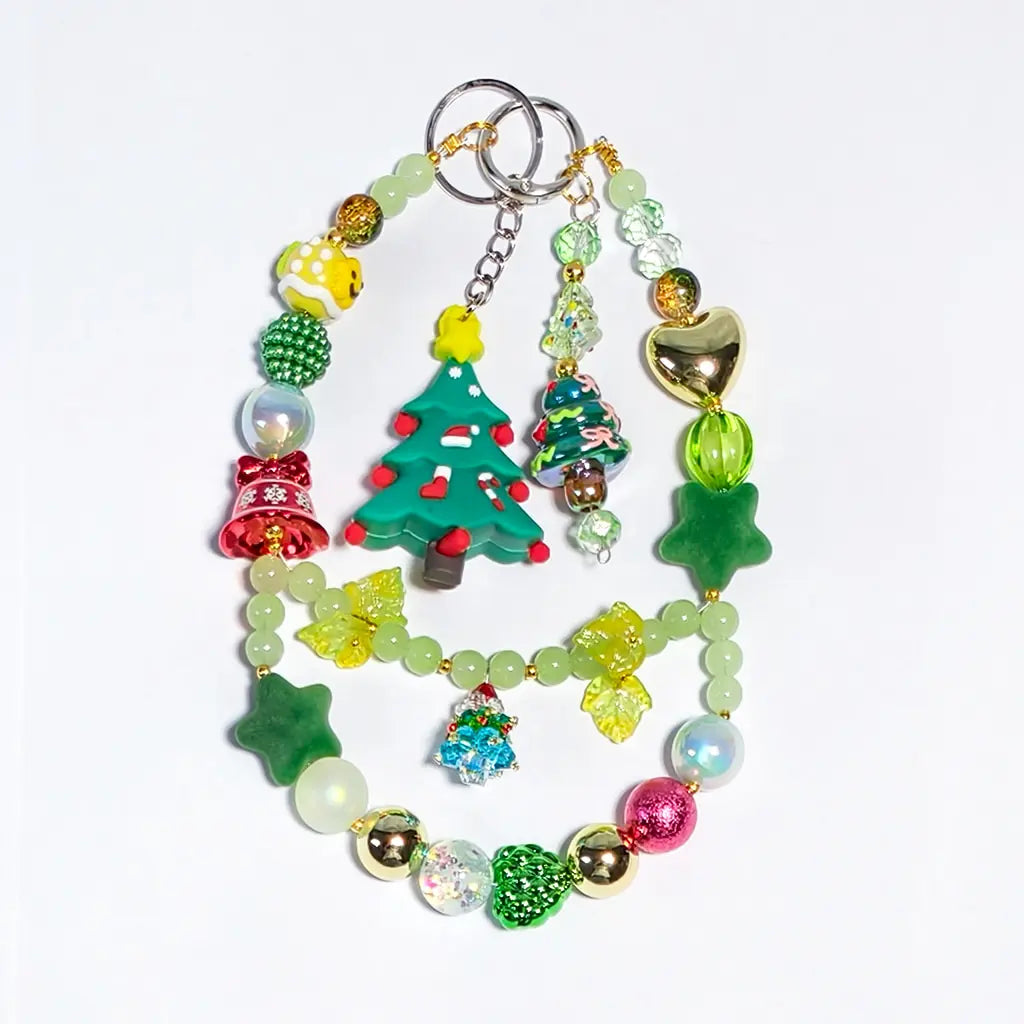 [New Arrival+2 Scoops] Emerald Pine Christmas for Bracelet/Hanging/Pen - Open in live