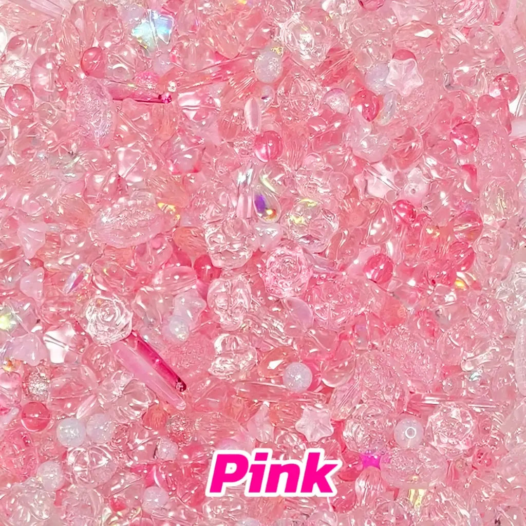 [FTS Mix Box] Iridescent Glass Party for Bracelet/Hanging - Open in live