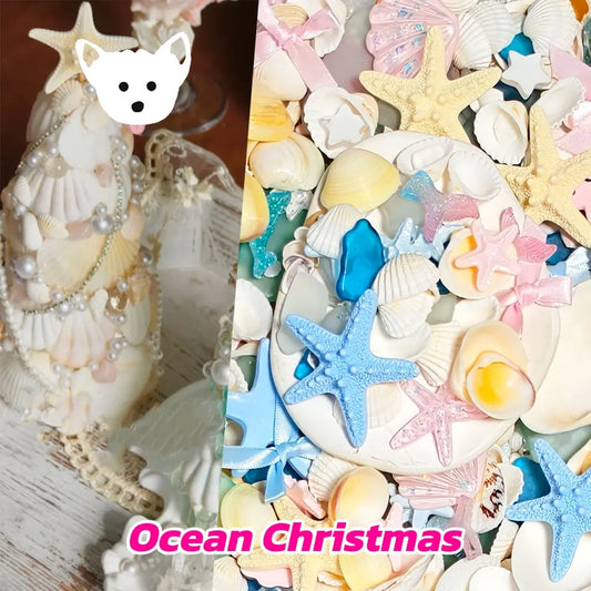 [New Arrival+2 Scoops] Ocean Christmas for Nail/Adhesive Decor - Open in live
