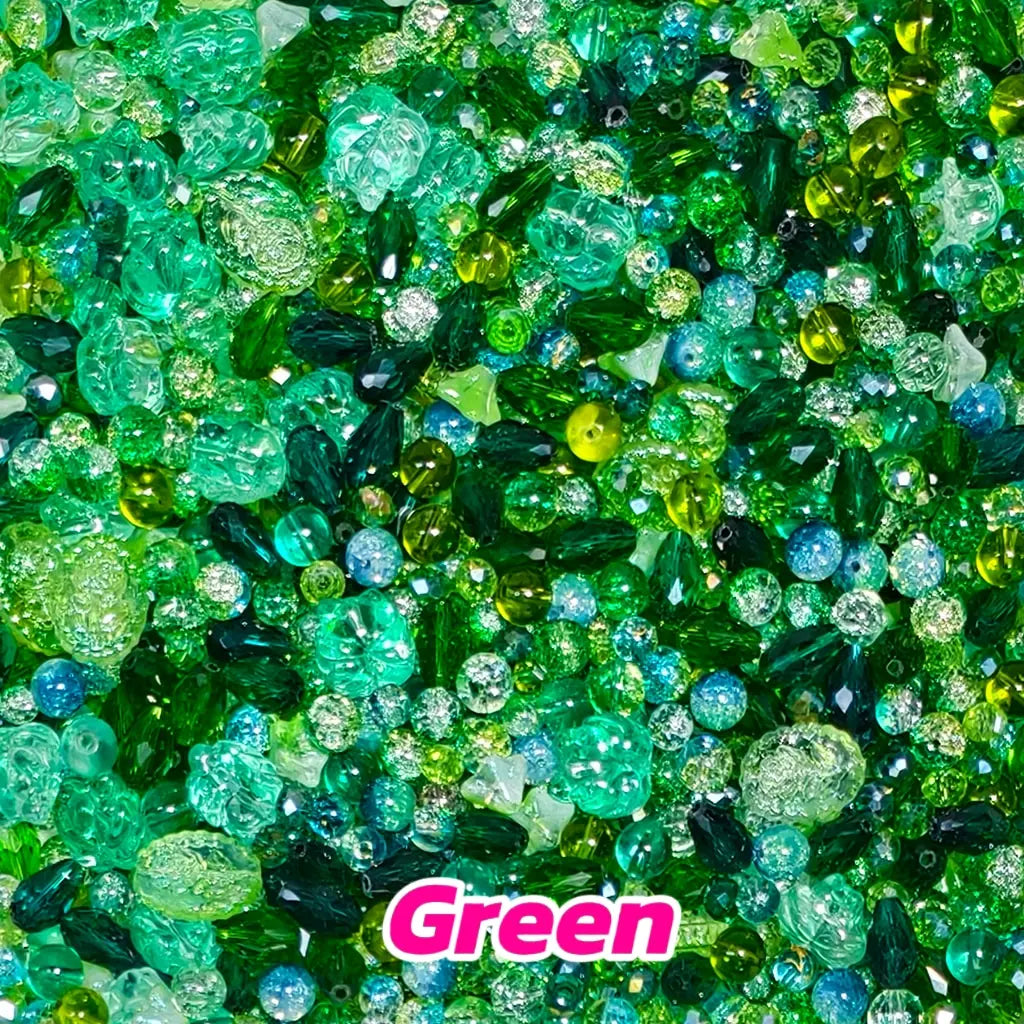 [FTS Mix Box] Iridescent Glass Party for Bracelet/Hanging - Open in live