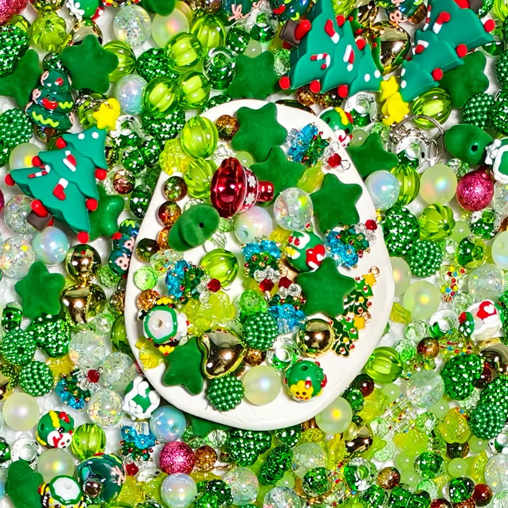 [New Arrival+2 Scoops] Emerald Pine Christmas for Bracelet/Hanging/Pen - Open in live