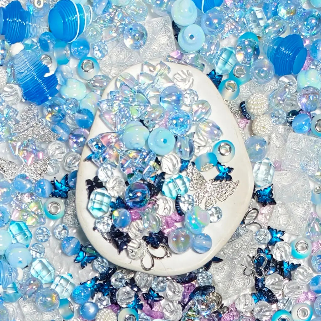 [New Arrival+2 Scoops] Blue Christmas Carol for Bracelet/Phone Chain/Pen - Open in live