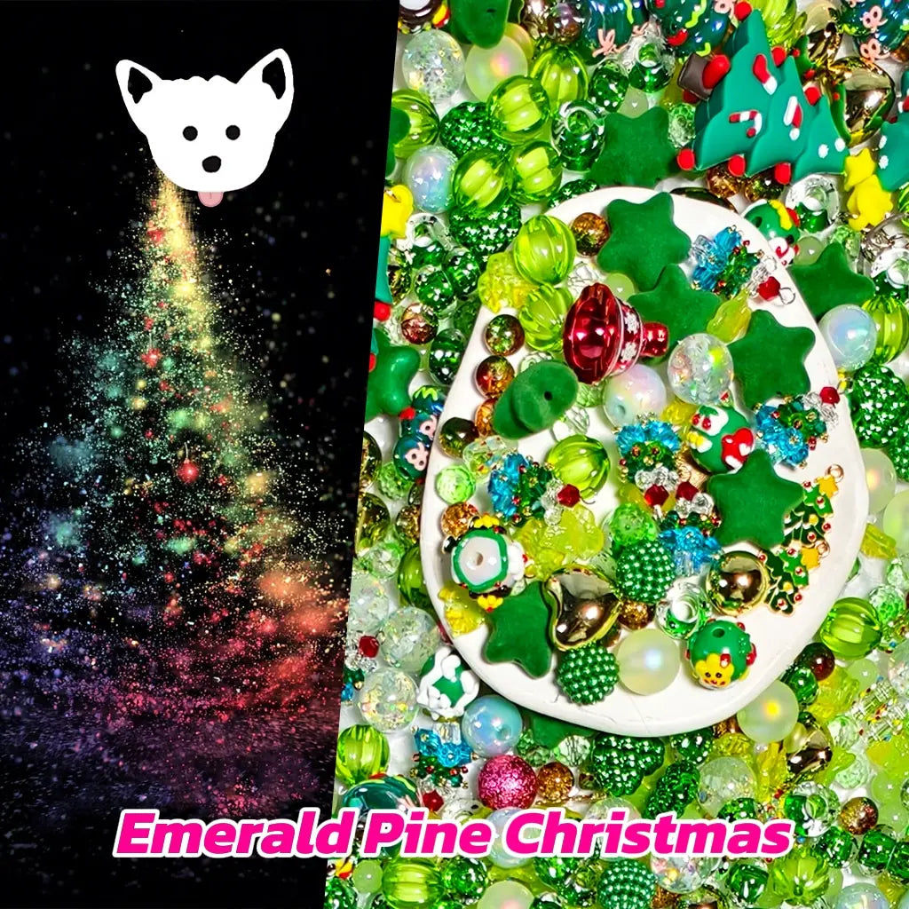[New Arrival+2 Scoops] Emerald Pine Christmas for Bracelet/Hanging/Pen - Open in live