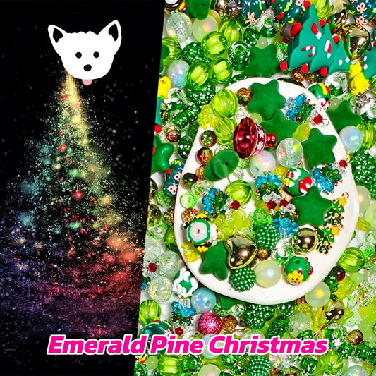[New Arrival+2 Scoops] Emerald Pine Christmas for Bracelet/Hanging/Pen - Open in live