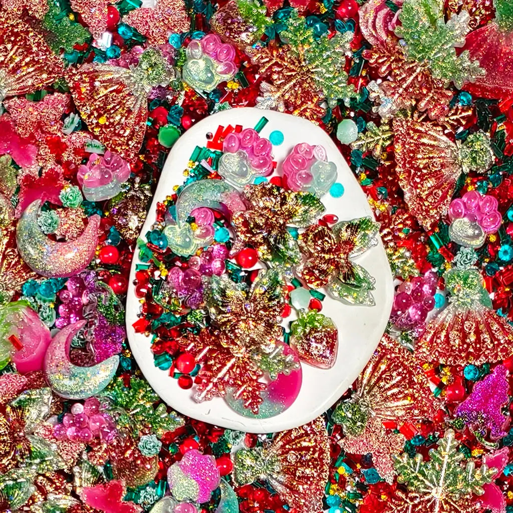 [New Arrival+2 Scoops][Limited Special] Christmas Garden for Nail/Fancy/Keychain/Adhesive Decor - Open in live