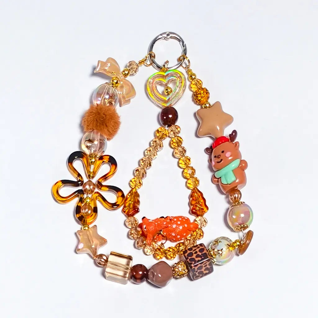 [New Arrival+2 Scoops] Christmas Fawn for Bracelet/Phone Chain/Pen - Open in live