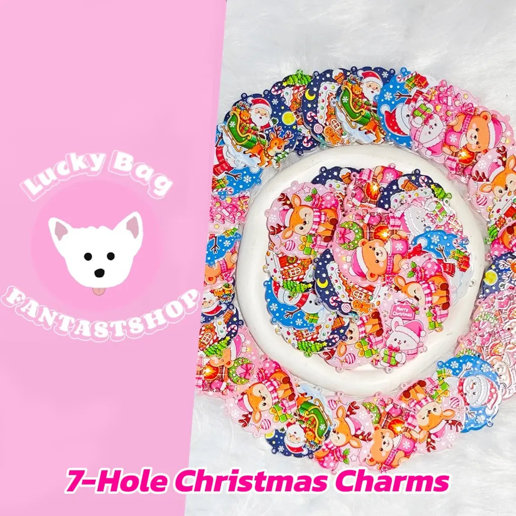 [New Arrival] 7-Hole Christmas Charms - Open in live