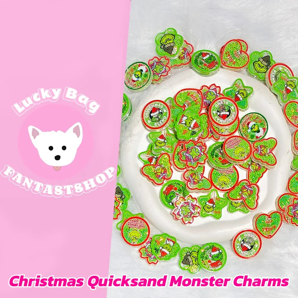 [New Arrival] Christmas Quicksand Monster Charms for Pen - Open in live