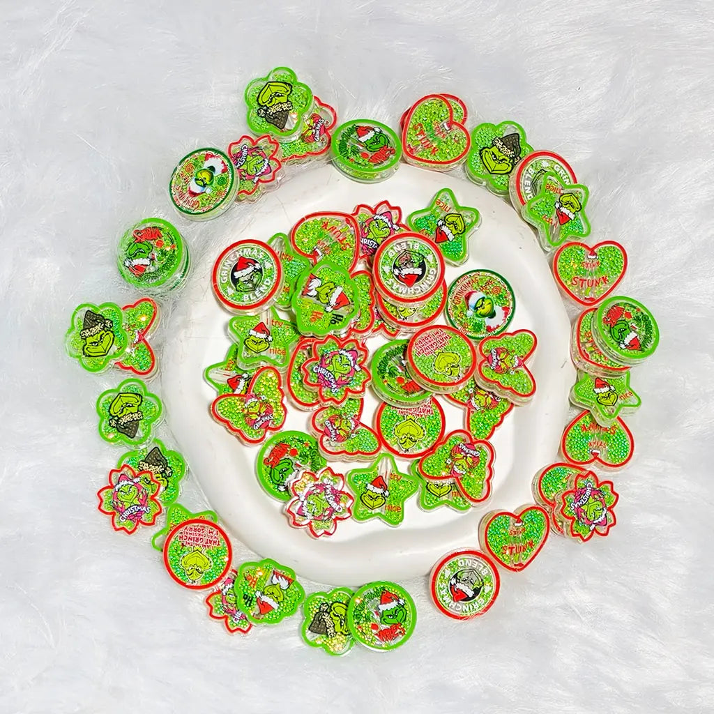 [New Arrival] Christmas Quicksand Monster Charms for Pen - Open in live