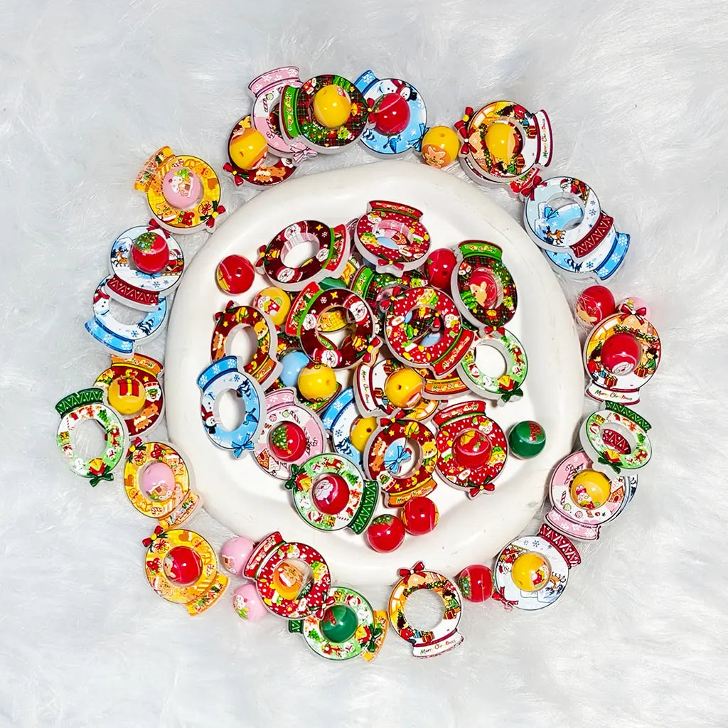[New Arrival] Christmas Snow Globe Beads - Open in live