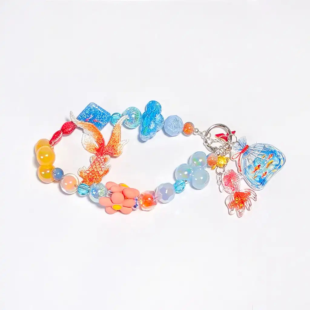 [New Arrival +2 Scoops] Cloud Koi for Bracelet/Hanging/Phone Chain - Open in live