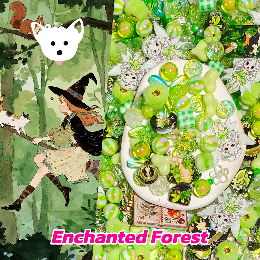 [New Arrival +2 Scoops] [Limited Special] Enchanted Forest for Bracelet/Hanging/Phone Chain - Open in live