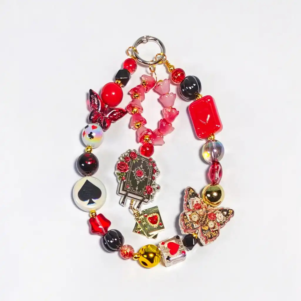 [New Arrival +2 Scoops] Royal Flush Queen for Bracelet/Hanging/Phone Chain/Pen - Open in live