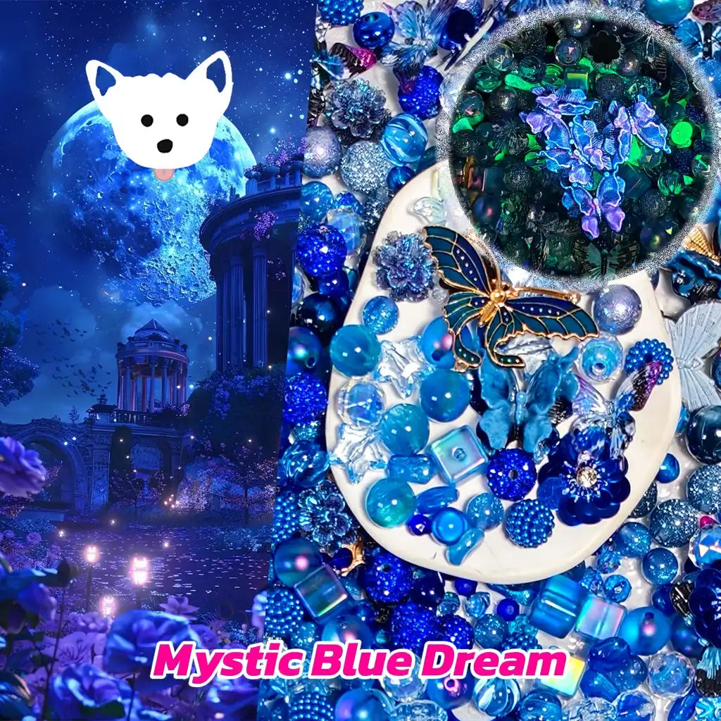 [New Arrival +2 Scoops] Mystic Blue Dream for Bracelet/Hanging/Phone Chain - Open in live