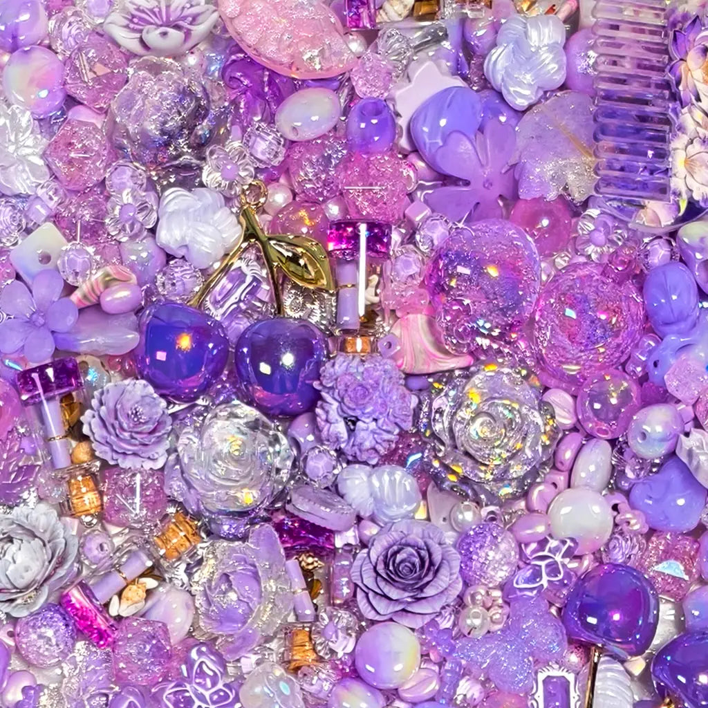 [New Arrival+1 Scoop] Floral Purple Mist for Bracelet/Phone Chain/Necklace - Open in live