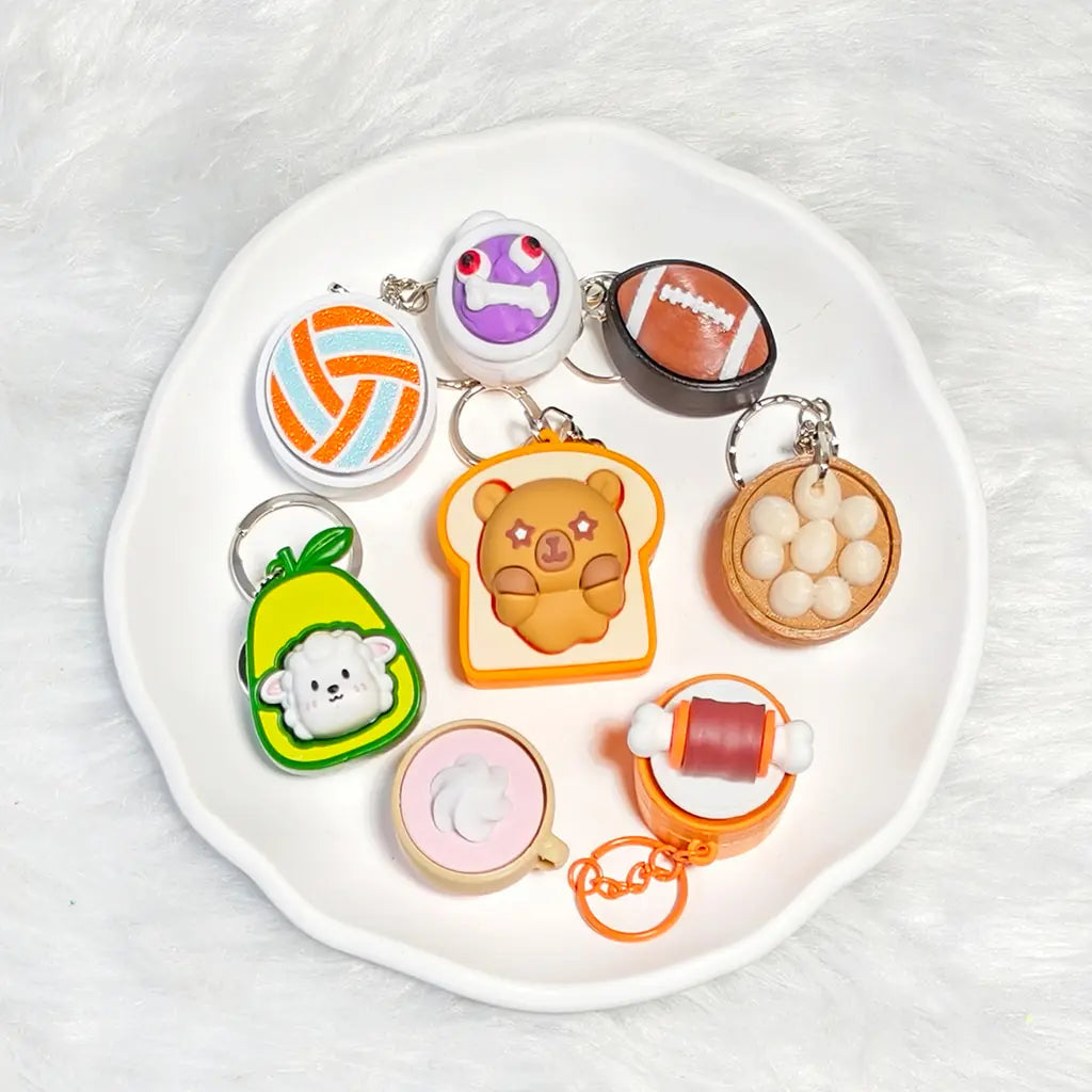 [New Arrival+10% Extra] Fidget Button Keychain Blind Bag - Open in live