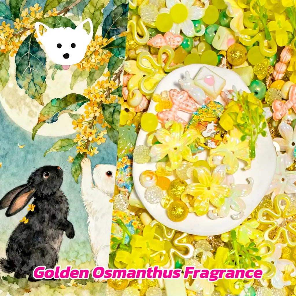 [New Arrival+2 Scoops][Limited Special] Golden Osmanthus Fragrance for Bracelet/Hanging/Phone Chain - Open in live