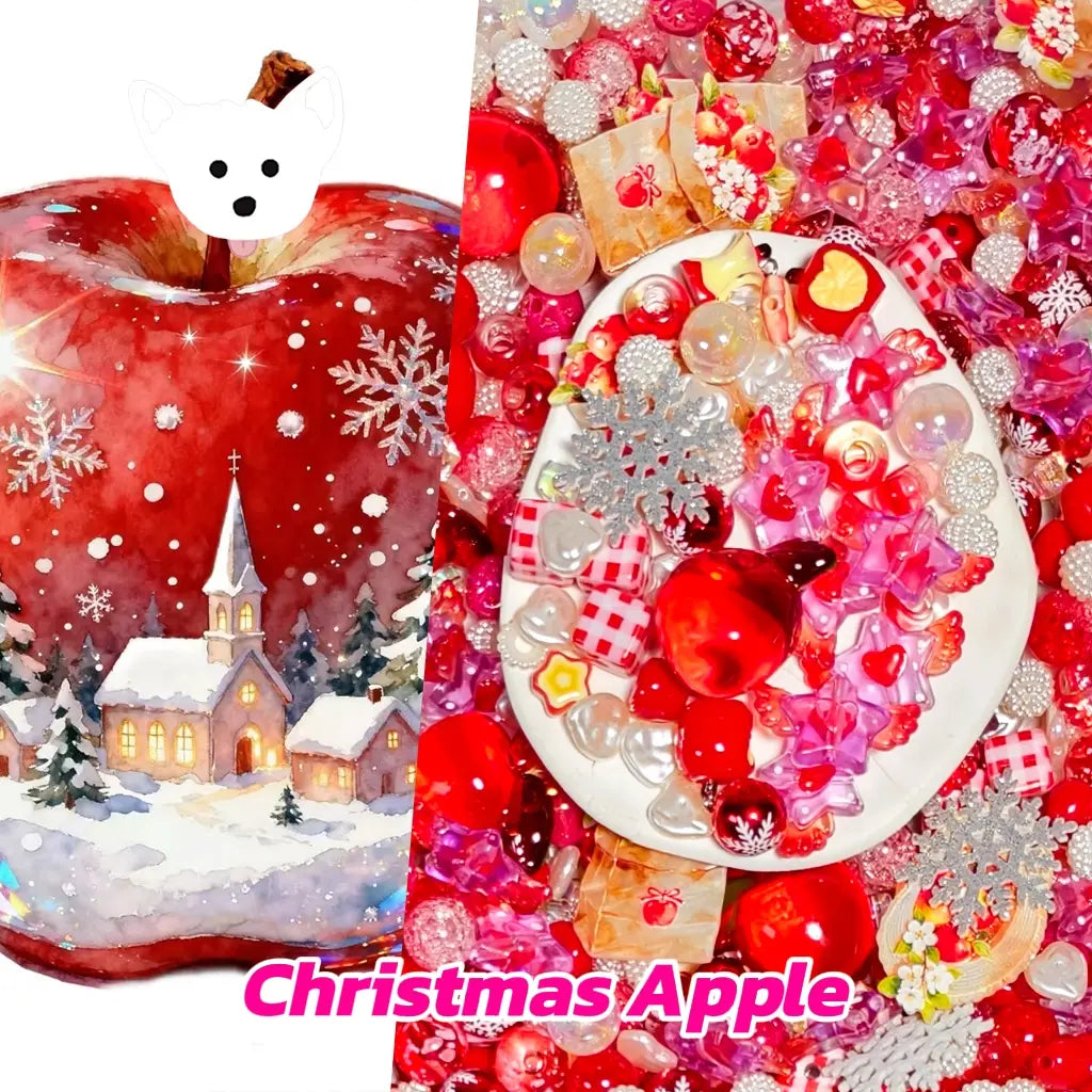 [New Arrival+2 Scoops] Christmas Apple for Bracelet/Hanging/Phone Chain/Pen - Open in live