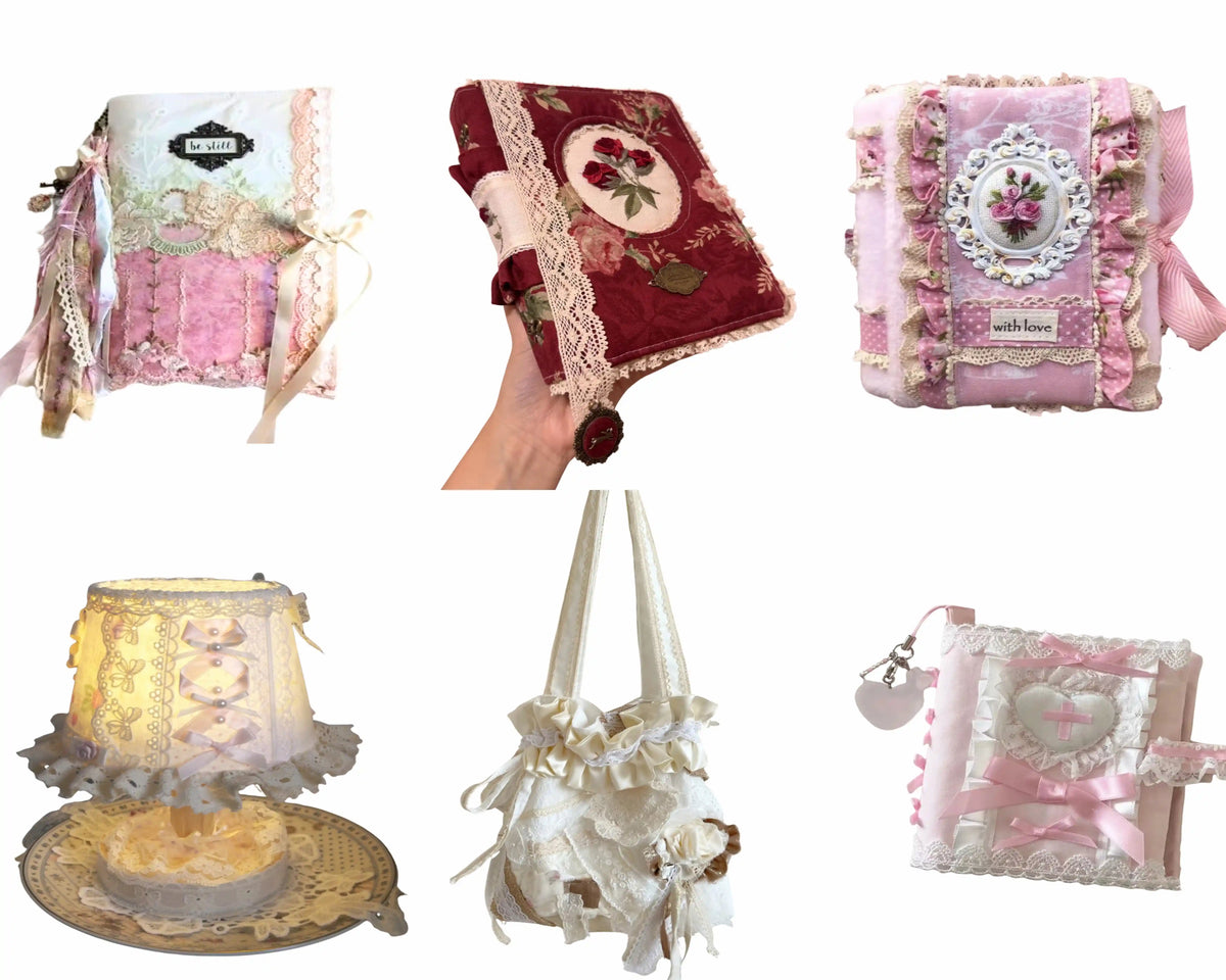 [New Arrival+10% Extra] Embroidered Lace Trim Blind Bag for Dress/DIY Crafts/Home Dector - Open in live