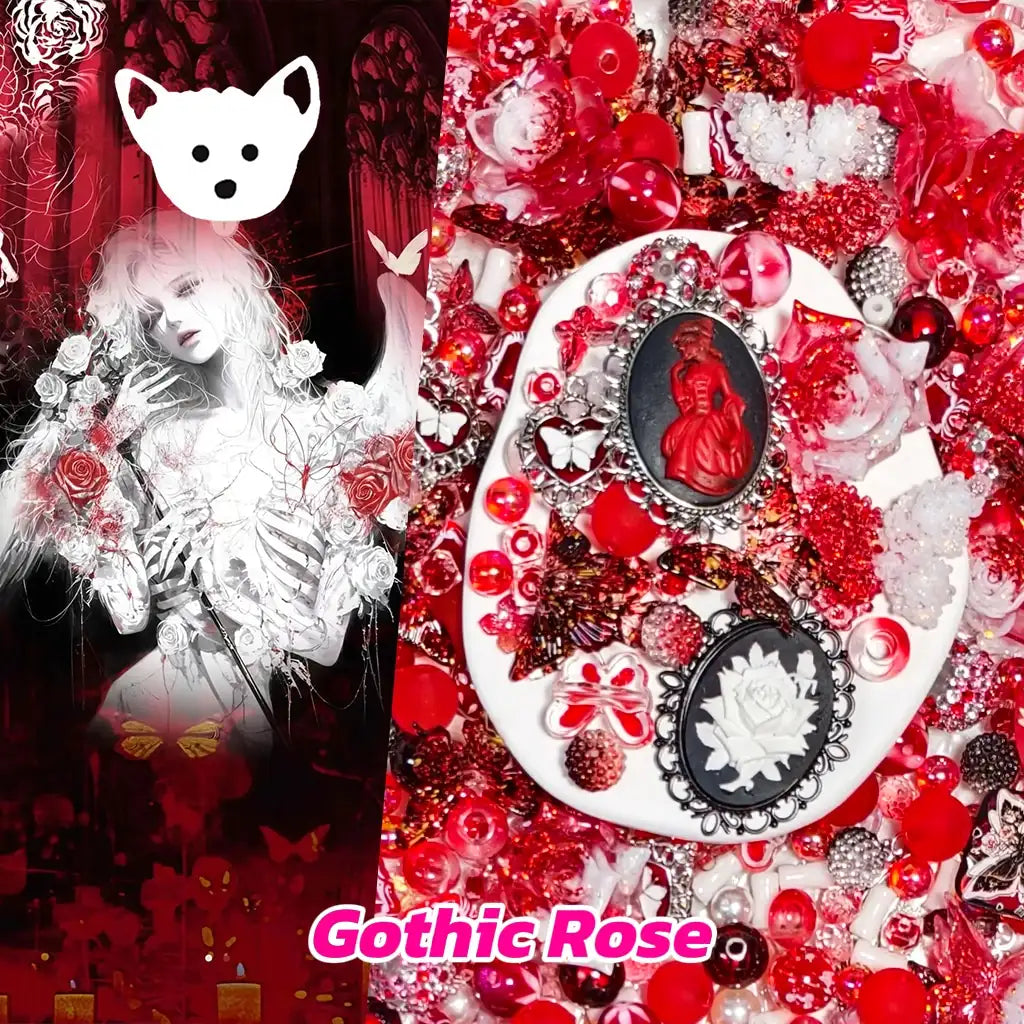 [New Arrival +2 Scoops] Gothic Rose for Bracelet/Hanging/Pen - Open in live