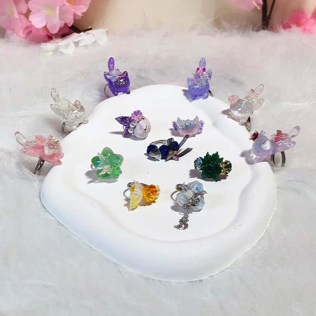 [New Arrival+10% Extra] Artisan Resin Ring Blind Box - Open in live