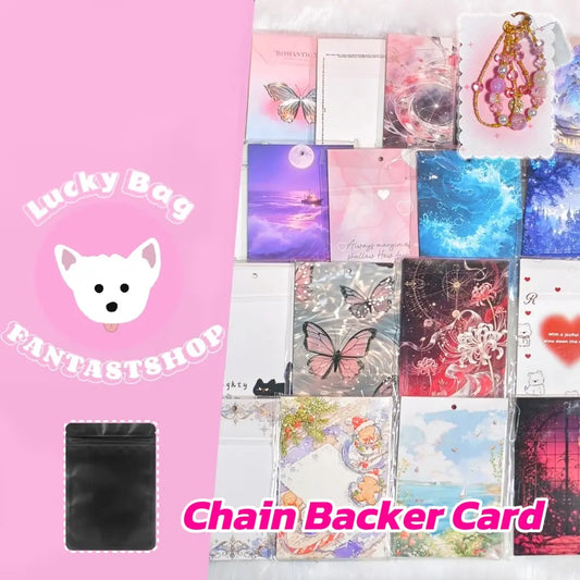 [New Arrival+10% Extra] Chain Backer Card for phone chain/keychain/Bracelet - Open in live