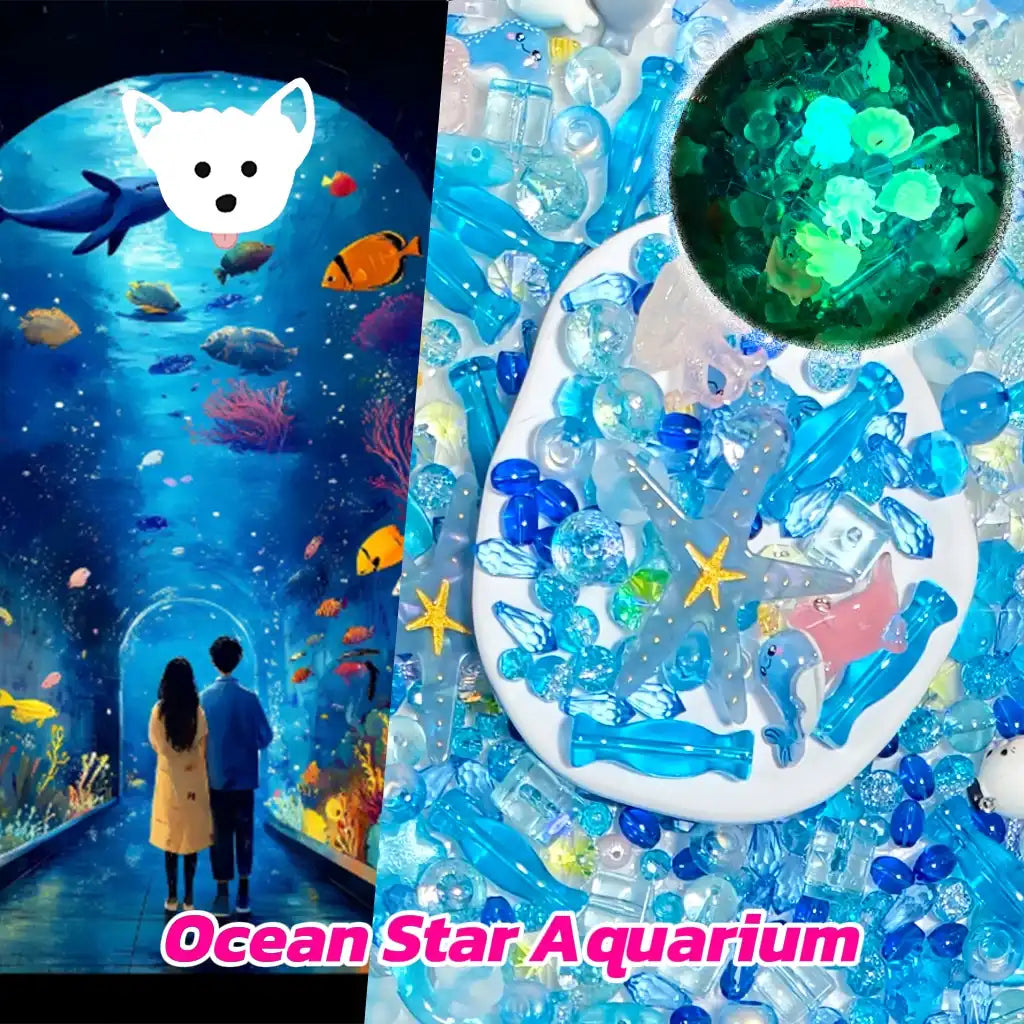 [New Arrival+2 Scoops] Ocean Star Aquarium for Bracelet/Hanging/Pen - Open in live