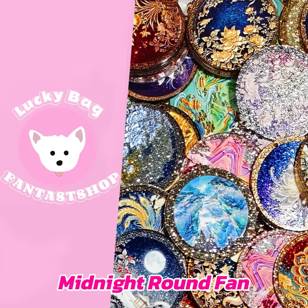[New Arrival] Midnight Round Fan - Open in live