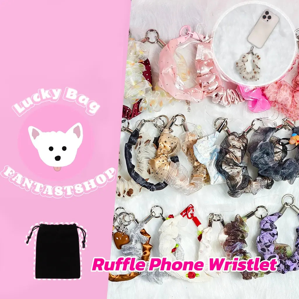 [New Arrival+10% Extra] Ruffle Phone Wristlet Blind Bag - Open in live