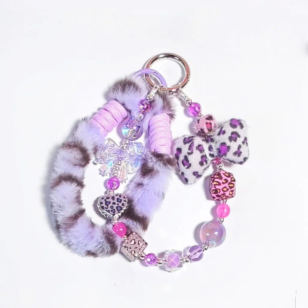 [New Arrival+2 Scoops] Pink&Purple Leopard for Hanging/Pen - Open in live
