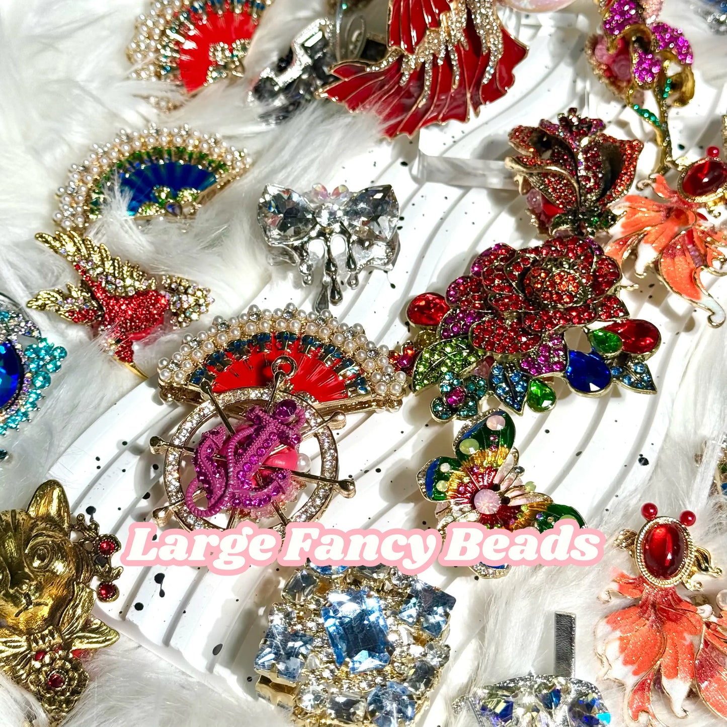 Fancy Beads Blind Bag for Beadable Pen/Keychain - Open in live