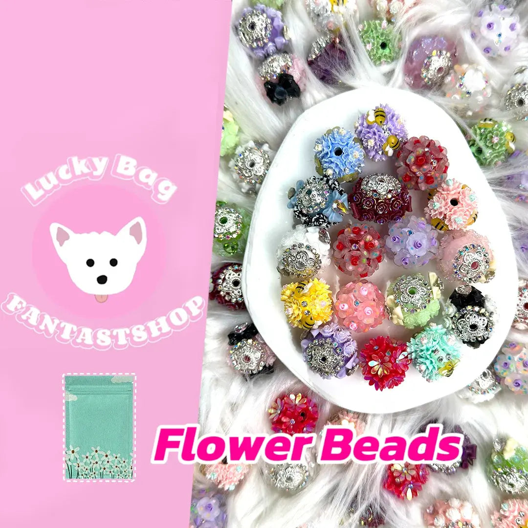 Flower Beads Blind Bag for Beadable Pen\Keychain - Open in live