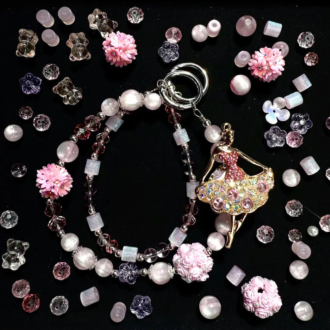 Blush Dazzlers Mix for Beadable Pen/ Key Chain - Open in live