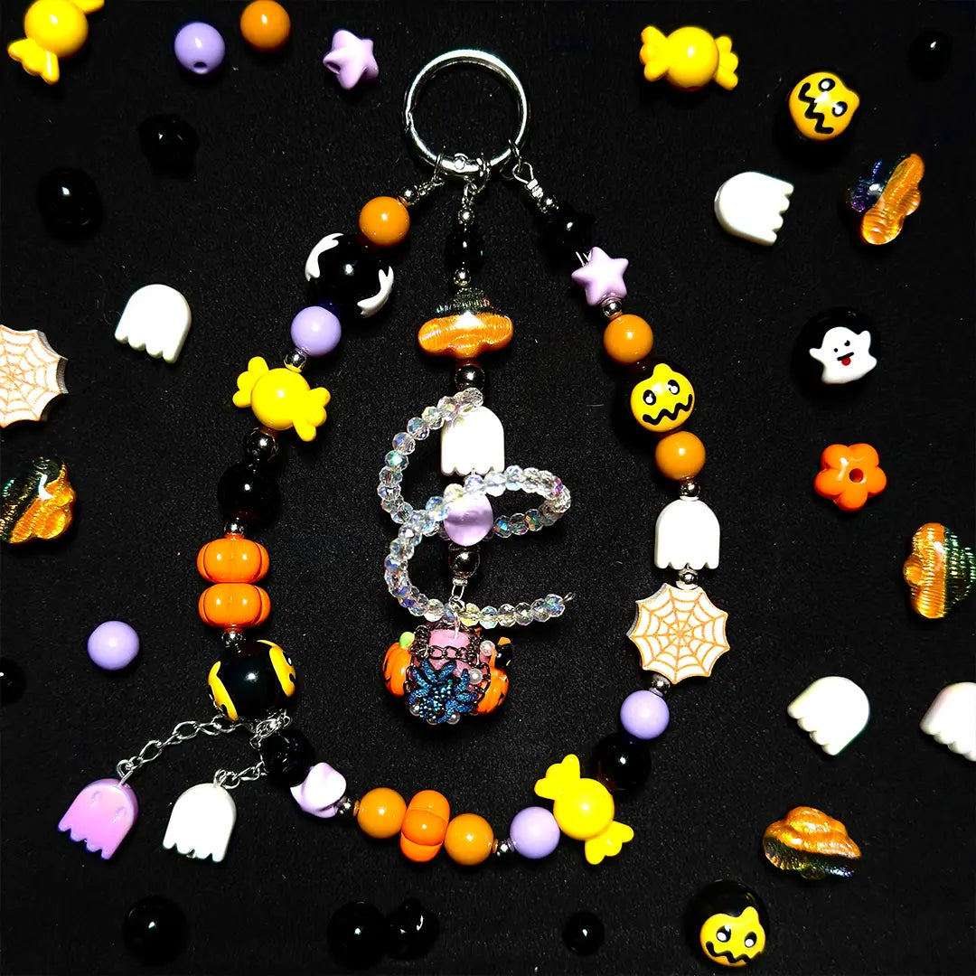 🔥【 Half Bogo+1 Bottle】Pumpkin Spell Mix for Key/Phone Chain / Bacrelet - Open in live