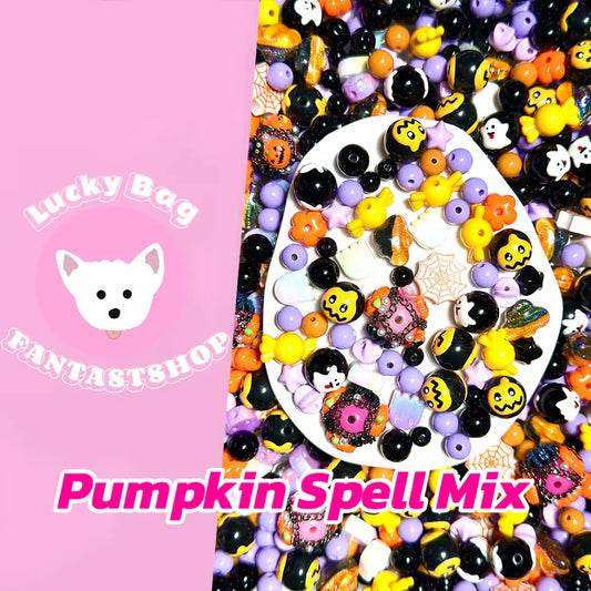 🔥【 Half Gogo+1 Bottle】Pumpkin Spell Mix for Key/Phone Chain / Bacrelet - Open in live
