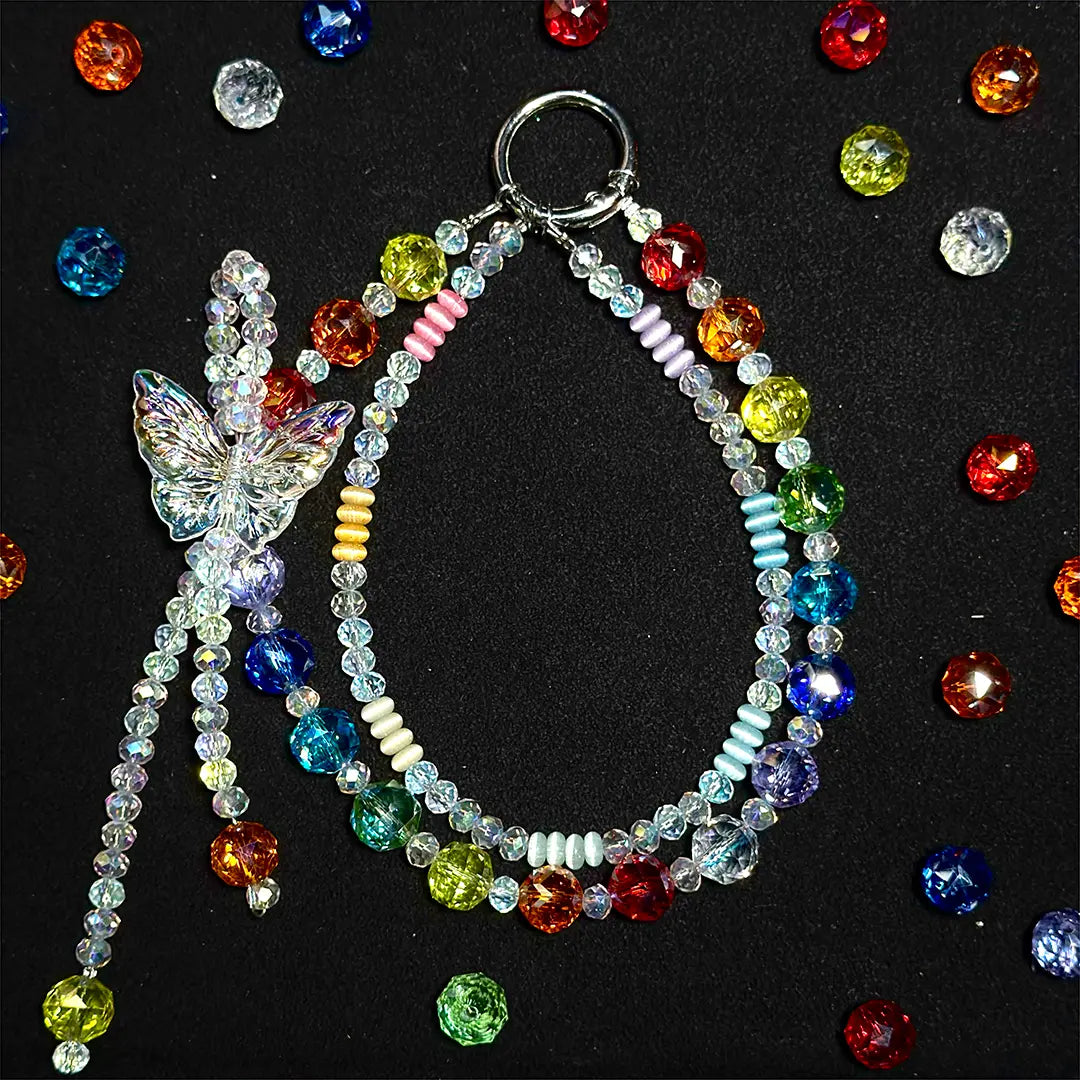 Crystal Rainbow Mix for Beadable Pen/ Key Chain/Bracelet - Open in live