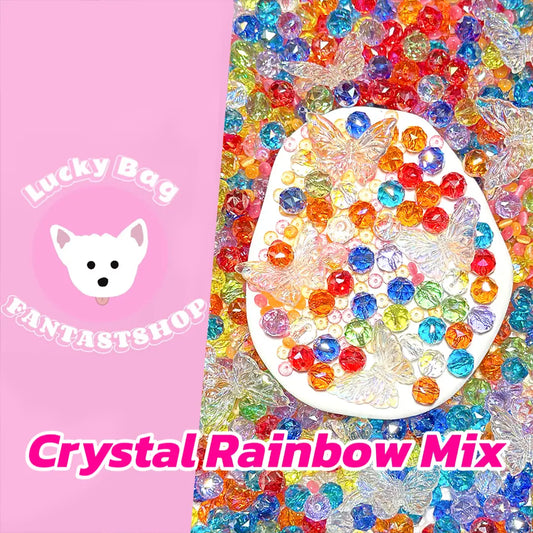 Crystal Rainbow Mix for Beadable Pen/ Key Chain/Bracelet - Open in live